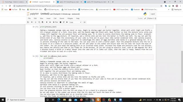 How to convert text into pandas data frame and csv using spacy||NLP||Natural Language processing смотреть онлайн