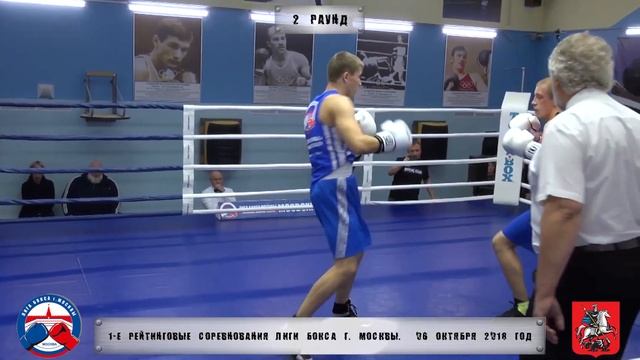 1-е рейтинговые бои Лига бокса г. Москвы – 06.10.18 г. до 81 кг. смотреть онлайн