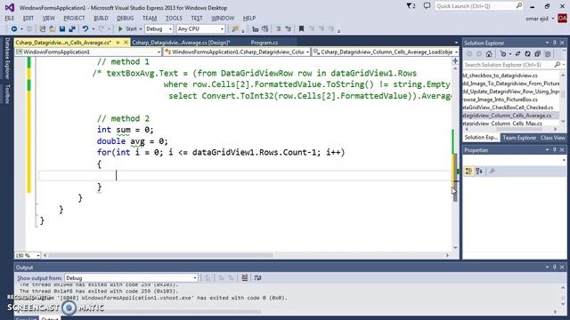 C# Tutorial - How To Get The DataGridView Column Average Value Using C# [ With Source Code ] смотреть онлайн