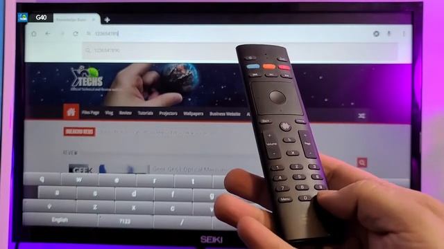 G40 REMOTE CONTROL with voice search and Air Mouse смотреть онлайн