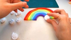 Радуга из легкого пластилина