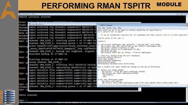 Oracle RMAN and TSPITR | Aether Infotech Pvt Ltd | Session 3 смотреть онлайн
