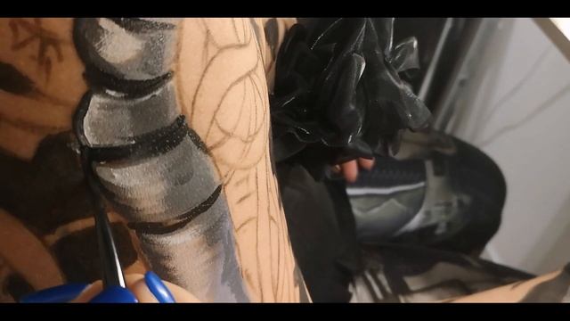 Рисуем киборга /bodyart /body Paint /creative