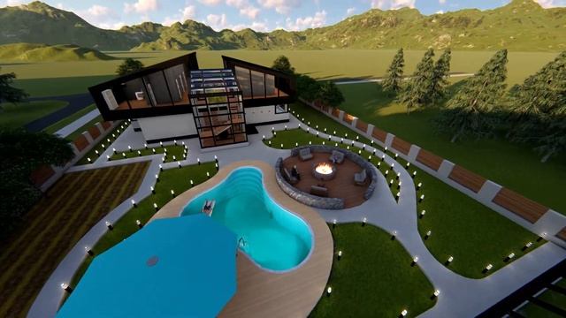 Загородный коттедж в стиле Бархаус смотреть онлайн