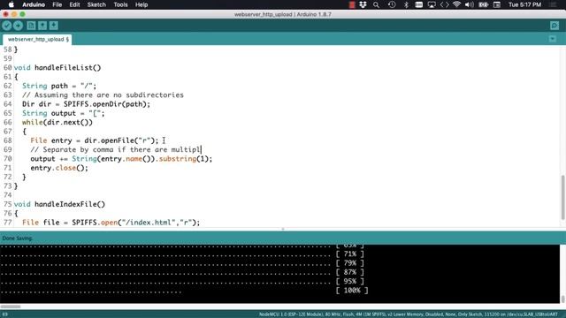ESP8266 Web Server Upload Files Quick To SPIFFS Flash Memory Over HTTP w/ Arduino IDE смотреть онлайн