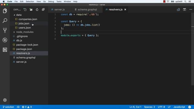 GraphQL by Example – Section 2: Apollo Server with Express, Object and List Types, Query Arguments смотреть онлайн