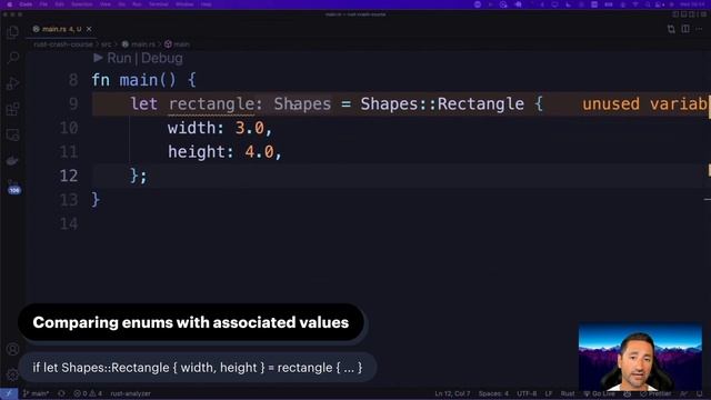 Chapter 7 - Enumerations - Rust Crash Course ? смотреть онлайн