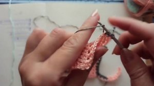 Топ Диагональ крючком мастер-класс, часть 5. Как выровнять полотно.