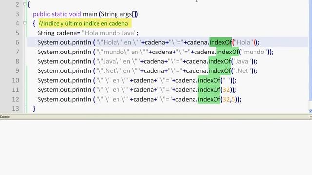 Java - String - indexOf смотреть онлайн