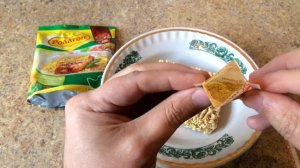 Пробую Вермишель Роллтон на Домашнем Бульоне с Курицей Бич Пакеты за 14 рублей