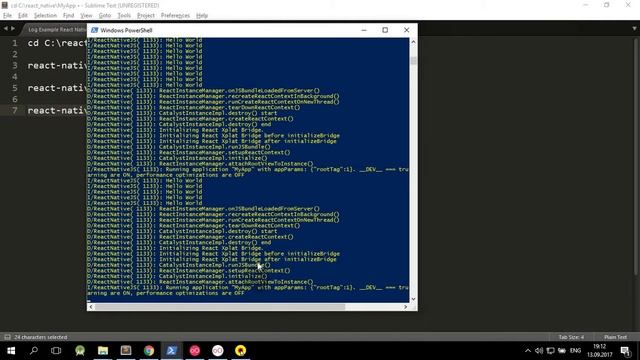 Log Example React Native смотреть онлайн