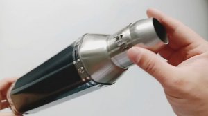 Глушитель Akrapovic прямоток на мотоцикл, питбайк