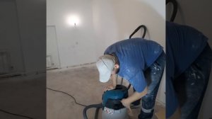 Пылесос строительный Makita VC 2512 L в работе. Обзор.