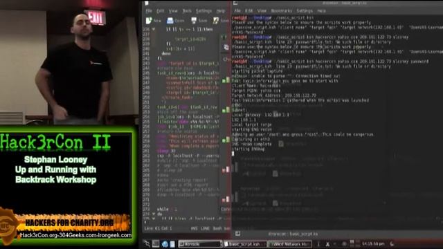 Hack3rcon II 2-8 Stephan Looney Up and Running with Backtrack Workshop смотреть онлайн