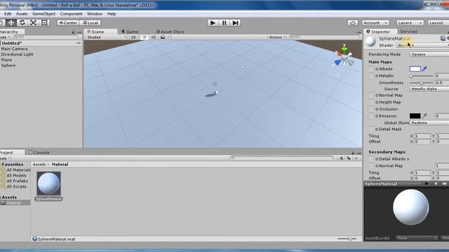 Roll a Ball - Создание игры на Unity 3D за один день. #1 - Площадка и игрок. смотреть онлайн