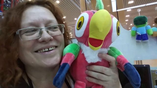 Мультяшная игрушка говорящий попугай Кеша. смотреть онлайн