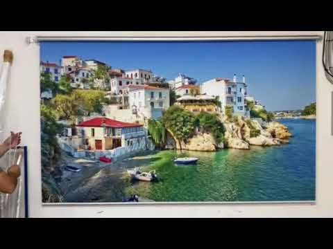 РУЛОННАЯ ШТОРА С ФОТОПЕЧАТЬЮ "ГРЕЦИЯ"