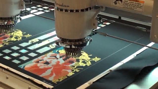 Barudan embroidery machine / Super High Speed смотреть онлайн