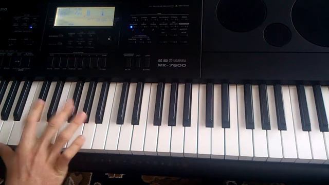 D12 - my band casio wk-7600 piano tutorial смотреть онлайн