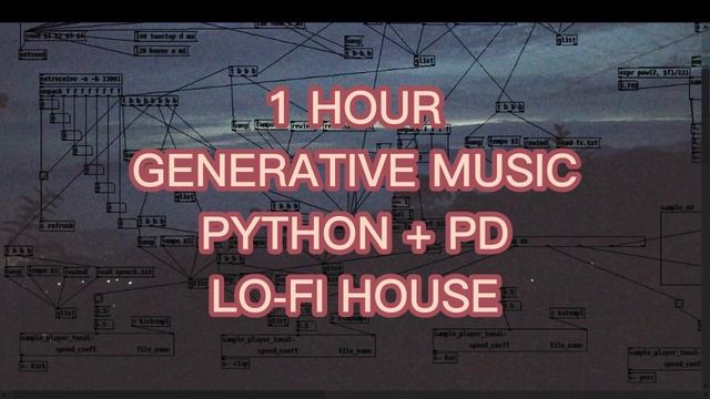 generative LOFI HOUSE music Pure Data + Python смотреть онлайн