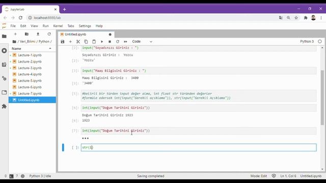 Python / Lecutre - 8 & Input ve Bool смотреть онлайн