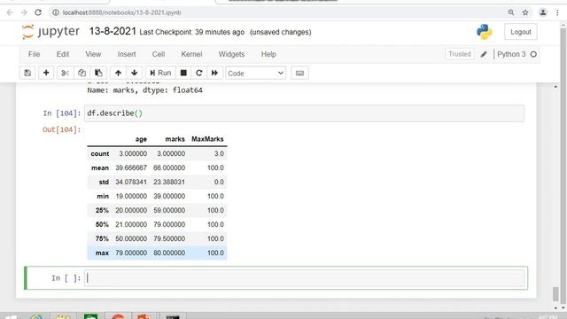 99. Applying numpy functions over pandas dataframe, idxmax(), describe and other useful functions смотреть онлайн