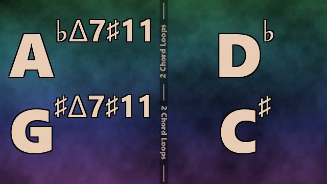 Abmaj7#11 (G#maj7#11) to Db (C#) Backing Track смотреть онлайн