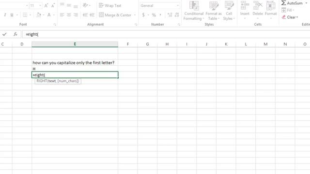 How to Capitalize the First Letter of a Sentence Only With Excel Formulas : MIcrosoft Excel Tips смотреть онлайн