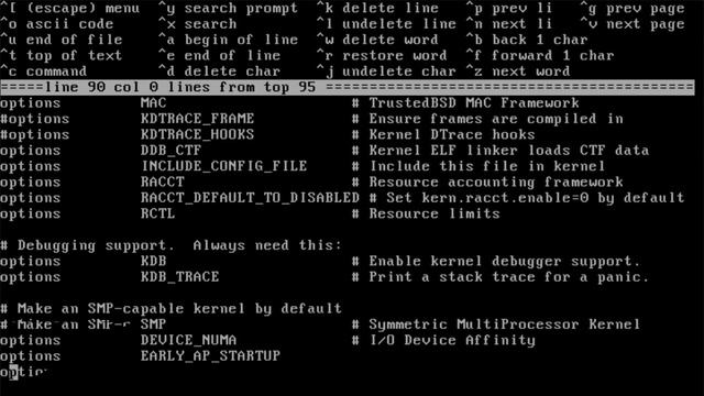 FreeBSD 11.2. Сборка ядра