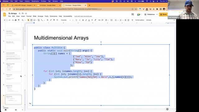 CSCI1583 - Lecture 15: Arrays as Reference Types смотреть онлайн