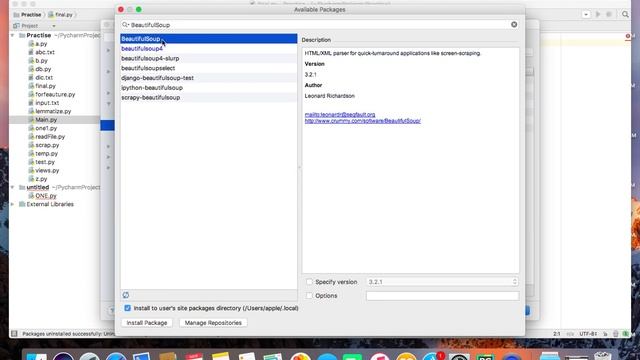 install packages in PyCharm easily смотреть онлайн