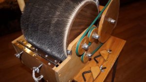 БАРАБАННЫЙ КАРДЕР ДЛЯ ШЕРСТИ. Часть -4. Сборка изделия.