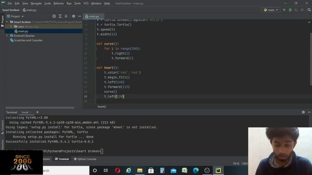 HEART BROKEN EMOJI ANIMATION USING PYTHON WITH SIMPLE PROGRAMME IN TAMIL | PYTHON A-Z | SINCE 2000 смотреть онлайн