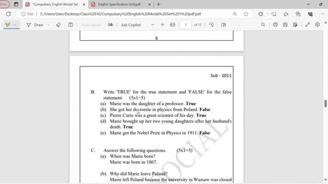 Class 10 SEE Compulsory English Model Set Solution| NEB SEE 2080 | смотреть онлайн