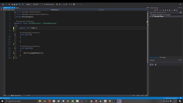 UNITY Coding For TOTAL NOOBS (Variables, Conditions, & Destruction) смотреть онлайн