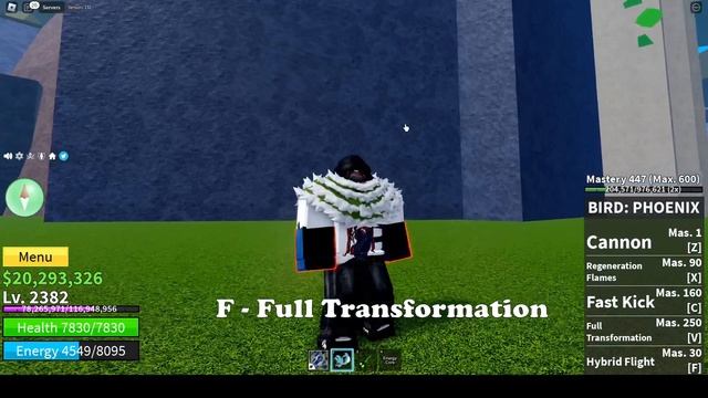Phoenix V1 Rework Showcase | Blox Fruits смотреть онлайн