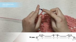Самая красивая шаль крючком «Ананасы», с бахромой. Подробный МК, вяжем с 1-го ряда до стрики (ВТО).