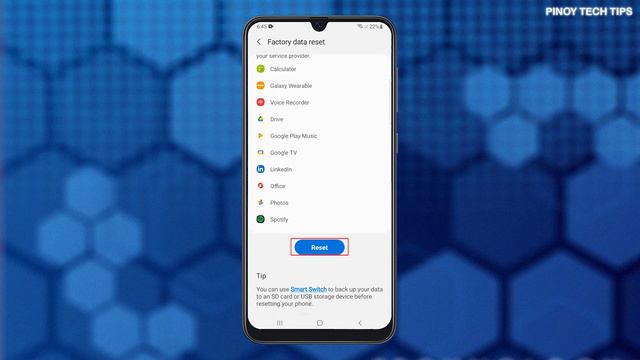How To Factory Reset A Samsung Galaxy M31