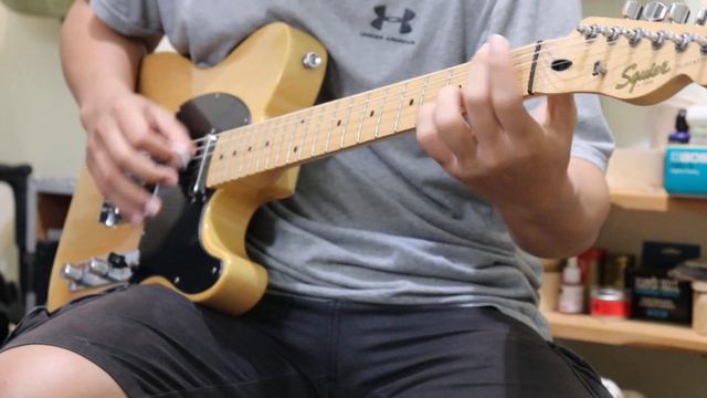 Squier Affinity Telecaster Butterscotch Blonde Check Sound || OJI MUSIC