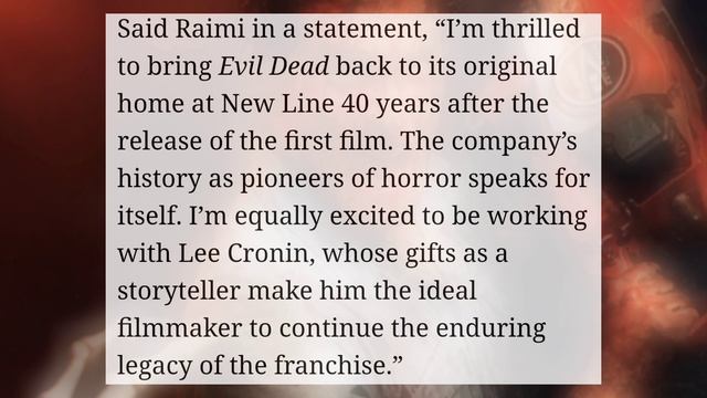 Evil Dead SEQUEL 'Evil Dead Rise' Coming To HBO Max | Groovy Baby! смотреть онлайн