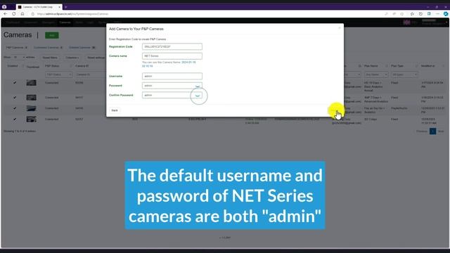 How To Add A NET Series Camera To The Eclipse NET Cloud VMS