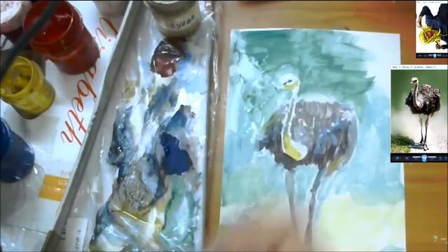 Рисую СТРАУСА 2 смотреть онлайн