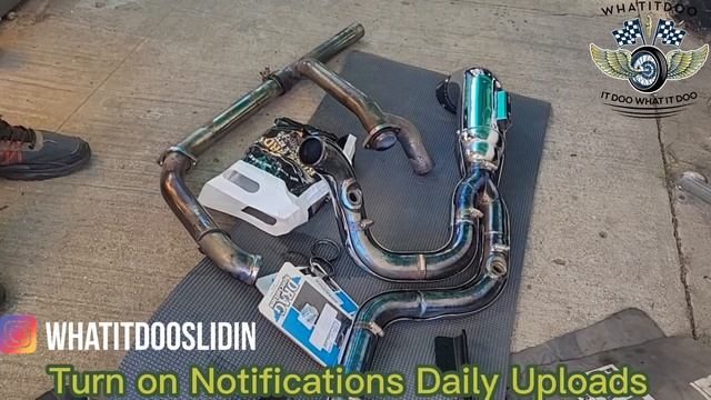 Harley Davidson Road Glide Python headers and exhaust upgrade install смотреть онлайн