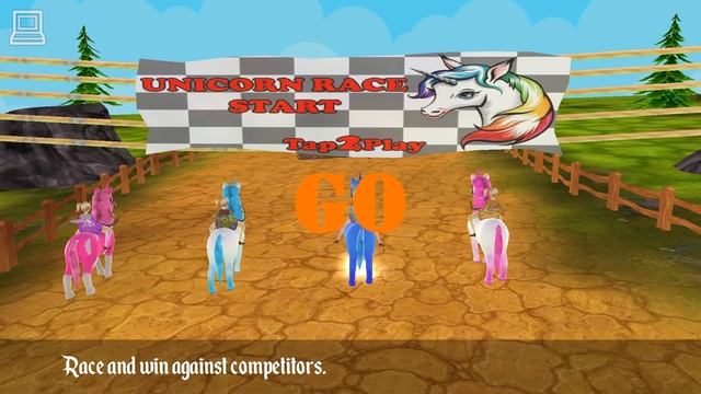 Ultimate Unicorn Dash 3D Android Gameplay (Horse Game) смотреть онлайн
