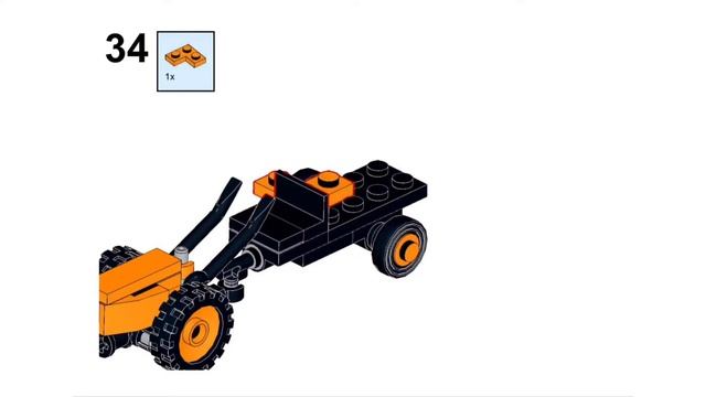 Инструкция Lego самоделки: МОТОБЛОК / ЛЕГО МОТОБЛОК / Lego walk-behind tractor. Lego 2022.