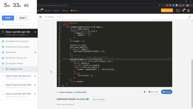 LeetCode Day 13 - Contiguous Array (C++ & Python) смотреть онлайн