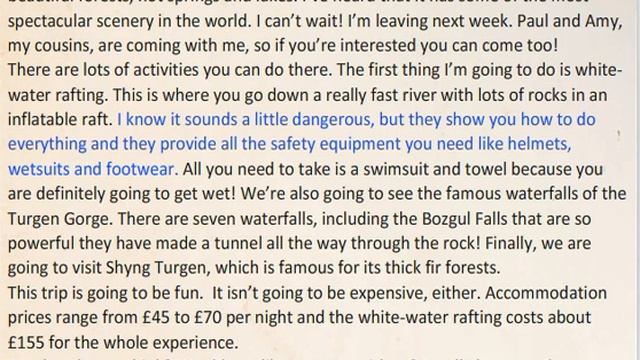 Turgen Gorge (Text) Excel 6 Module 6c смотреть онлайн