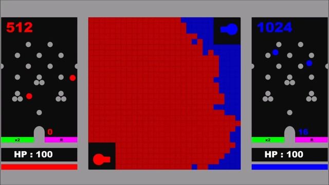 Multiply or Release 3 - Turret core Destruction 2 - Marble Race in Algodoo смотреть онлайн