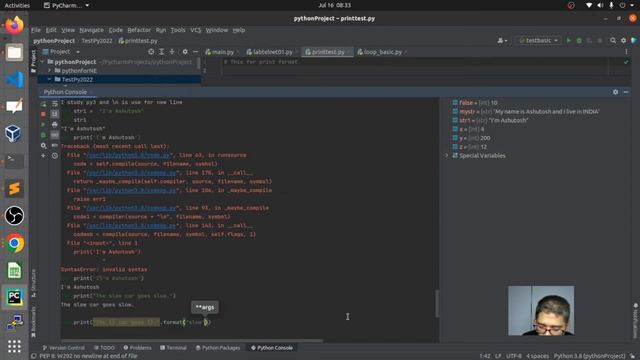 45) 2022 07 16 08 2002 Demystify "print" dot format, Breakdown "f'string" format for print function смотреть онлайн