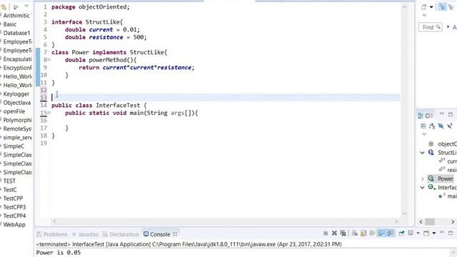 Java-Interface Example 3 (Variables in Interface) смотреть онлайн